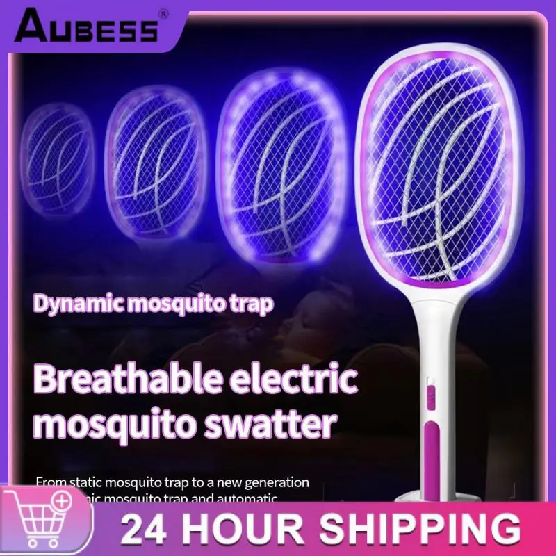 

3 IN 1 10/6 LED Mosquito Killer Lamp 3000V Electric Bug Zapper USB Rechargeable Summer Fly Swatter Trap Flies