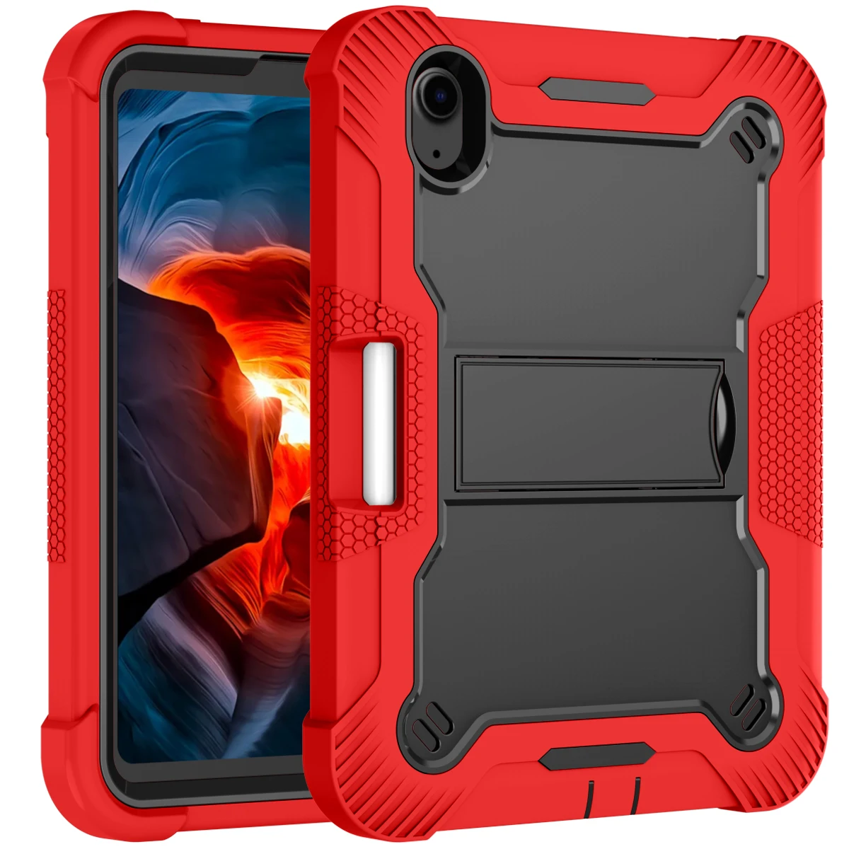 Suitable for ipad MINI6 two-color collocation eight color optional outer ring soft anti-crash belt bracket trend first choice
Suitable for ipad MINI6 two-color collocation eight color optional outer ring soft anti-crash belt bracket trend first choice