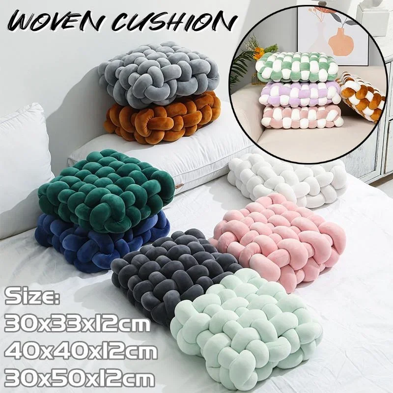 Living Room Soft Plush Knot Cushion Sofa Pillow Solid Color Square Hand-Woven Home Throw Pillow Square Woven Seat Cushion Cushio
Living Room Soft Plush Knot Cushion Sofa Pillow Solid Color Square Hand-Woven Home Throw Pillow Square Woven Seat Cushion Cushio
