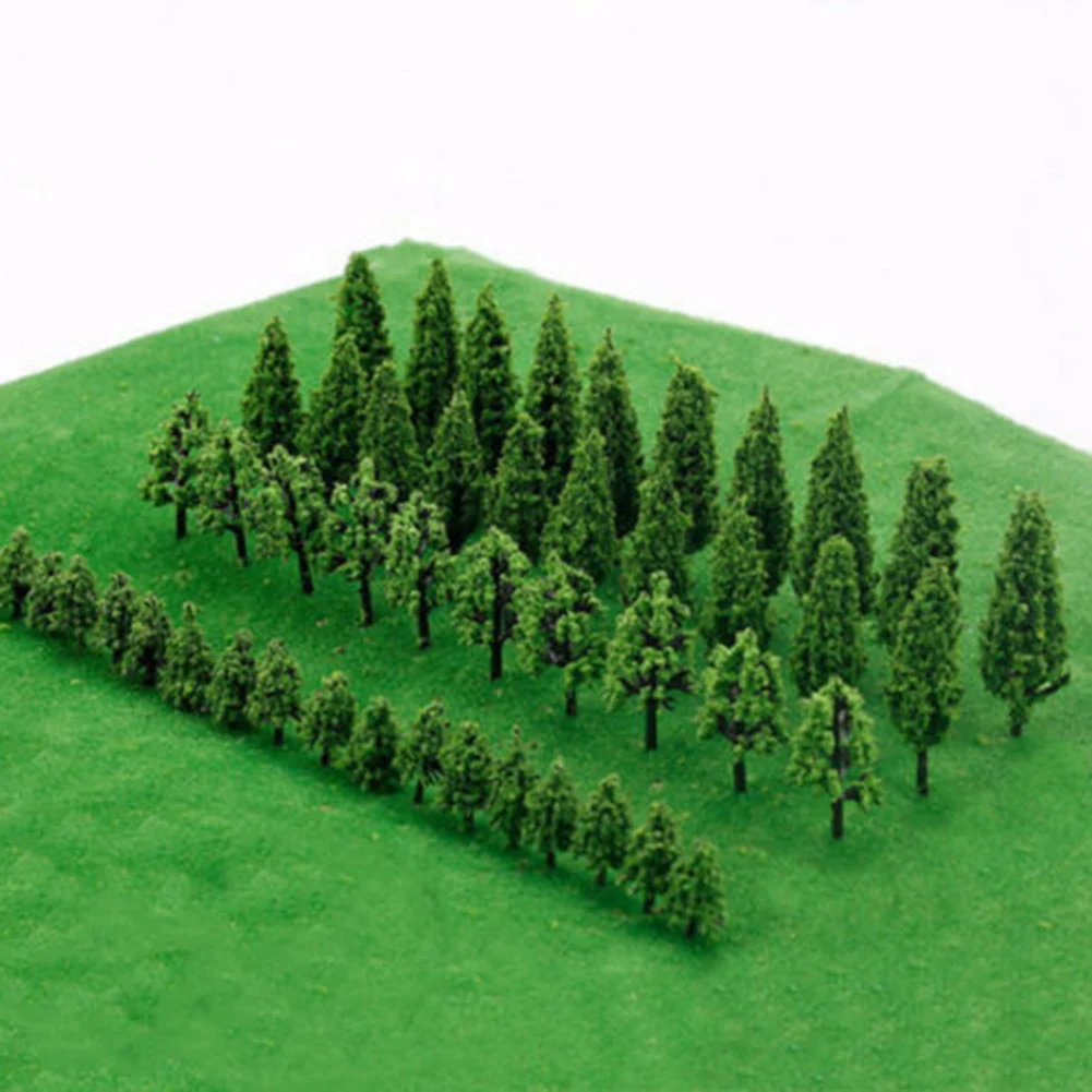 50 Pcs Miniature Trees Model Train Railroad Wargame Scenery Landscape Scale Accessories DIY Architectural Sand Table Models
50 Pcs Miniature Trees Model Train Railroad Wargame Scenery Landscape Scale Accessories DIY Architectural Sand Table Models