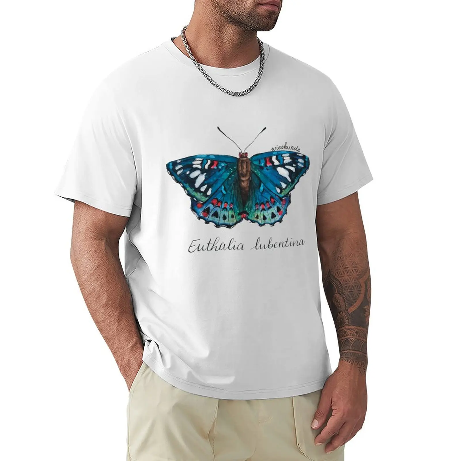 Botanical Euthalia lubentina butterfly illustration T-Shirt summer top sweat quick drying mens t shirts casual stylish
Botanical Euthalia lubentina butterfly illustration T-Shirt summer top sweat quick drying mens t shirts casual stylish