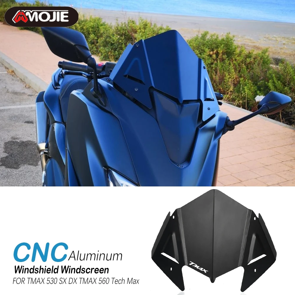 

For Yamaha TMAX 530 SX DX 2017 2018 2019 Windshield Windscreen Windproof Shield Deflector Screen TMAX 560 Tech Max 2020 2021