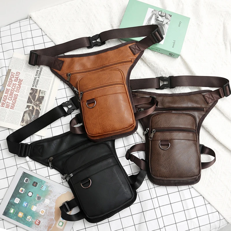 Waterproof PU Drop Leg bag For Men Thigh Hip Bum Beltleg Fanny Pack Waist Travel Riding Motorcycle Crossbody Shoulder Bags
Waterproof PU Drop Leg bag For Men Thigh Hip Bum Beltleg Fanny Pack Waist Travel Riding Motorcycle Crossbody Shoulder Bags