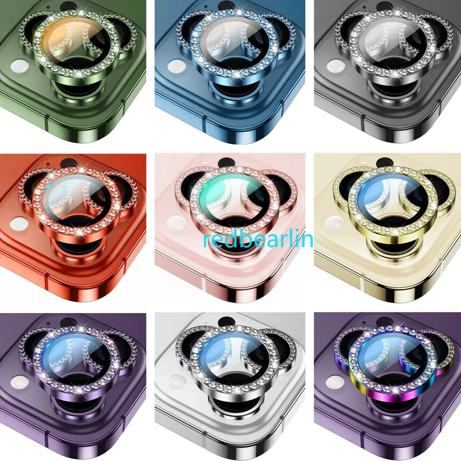 50pcs Luxury Glitter Diamond Camera Lens Case Cover on For iPhone 11 12 13 14 15 Pro Max Back Camera Glass Protector Sticker Cap
50pcs Luxury Glitter Diamond Camera Lens Case Cover on For iPhone 11 12 13 14 15 Pro Max Back Camera Glass Protector Sticker Cap