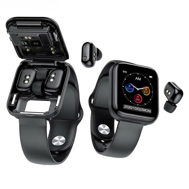 X8S headset smart watch two-in-one X5 upgrade version ultra-thin 1.69 full-touch large screen IP67 waterproof metal shell
X8S headset smart watch two-in-one X5 upgrade version ultra-thin 1.69 full-touch large screen IP67 waterproof metal shell