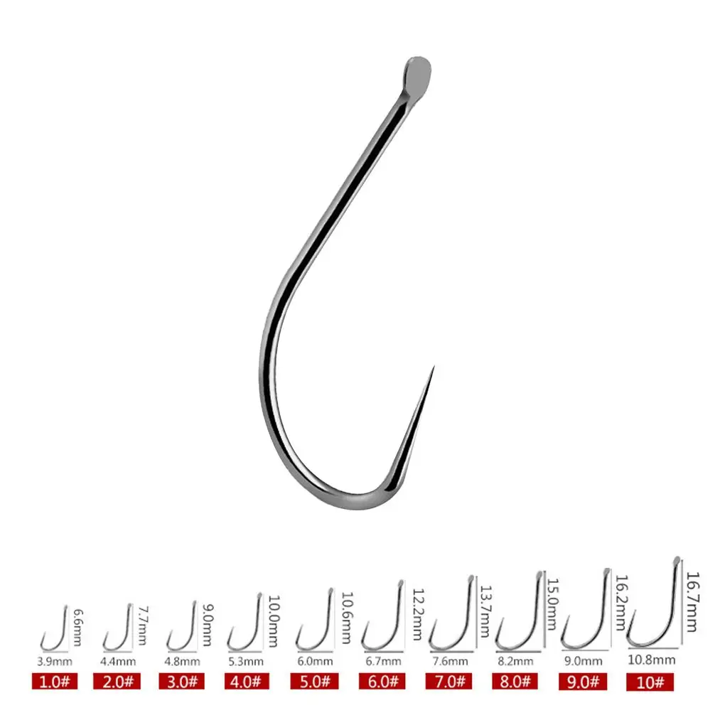 30pcs High Carbon Steel Barbless Fishing Hooks Titanium Alloy Non-barb Fishing Hook Hardened Bait Holders Carp Fishing Tackles
30pcs High Carbon Steel Barbless Fishing Hooks Titanium Alloy Non-barb Fishing Hook Hardened Bait Holders Carp Fishing Tackles