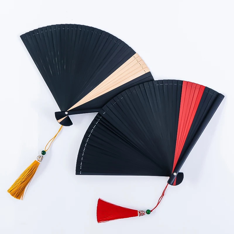 

New Chinese Style Retro Bamboo Hand Fan Elegant Dance Performances Hand Held Folding Fans Props Wedding Gift Fans for Guest