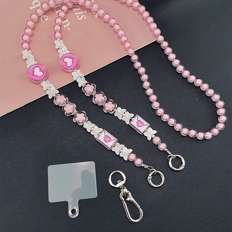 Crossbody Carried The Shoulder Butterfly Hanging Chain Diagonal Anti-lost Lanyard Mobile Phone Lanyard Handmade Beaded Chain
Crossbody Carried The Shoulder Butterfly Hanging Chain Diagonal Anti-lost Lanyard Mobile Phone Lanyard Handmade Beaded Chain