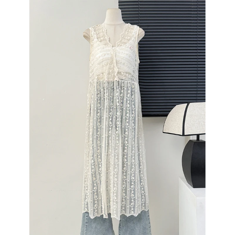 2024 New Smock Dress Summer Thin Lace V-Neck A-Line High Waist Dresses High Street Chic All-Matched Camisole Vestidos
2024 New Smock Dress Summer Thin Lace V-Neck A-Line High Waist Dresses High Street Chic All-Matched Camisole Vestidos