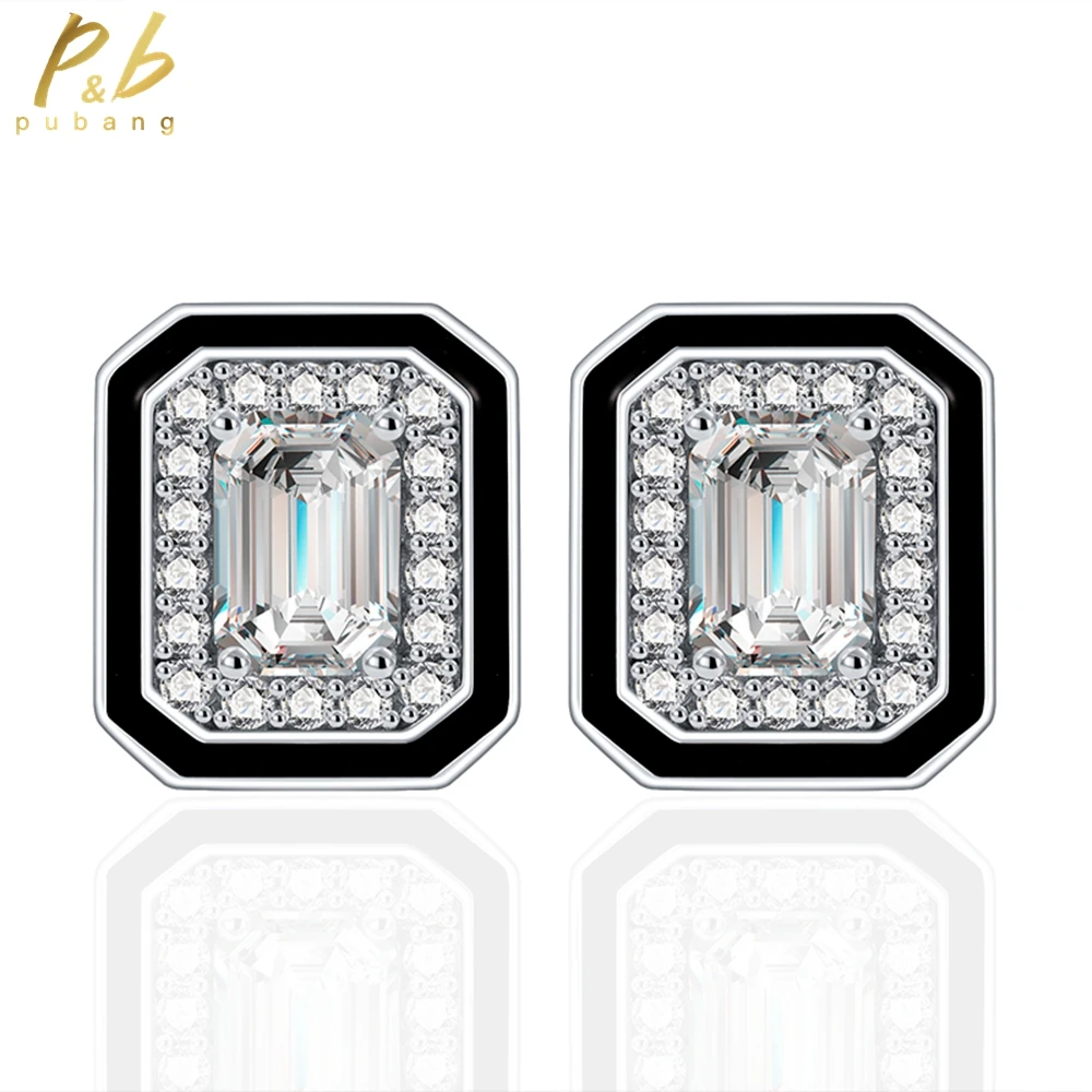 PuBang Fine Jewelry Solid 925 Sterling Silver Emerald Cut Baguette Created Moissanite Stud Earrings for Women Gift Free Shipping
PuBang Fine Jewelry Solid 925 Sterling Silver Emerald Cut Baguette Created Moissanite Stud Earrings for Women Gift Free Shipping