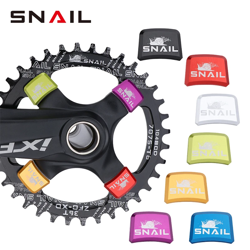 SNAIL Bicycle Chainwheel Screws Aluminum Alloy Single Chainring Bolts For IXF MTB Road Bike Crankset Cycling Accessories
SNAIL Bicycle Chainwheel Screws Aluminum Alloy Single Chainring Bolts For IXF MTB Road Bike Crankset Cycling Accessories