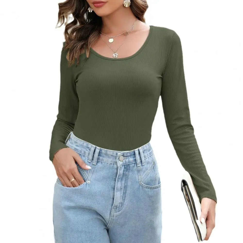 Elegant Women Blouse Fashion Tops Shirt U-neck Long Sleeve Elastic Casual Basics Shirts Ladies Sexy Slim Pullover Tops Autumn
Elegant Women Blouse Fashion Tops Shirt U-neck Long Sleeve Elastic Casual Basics Shirts Ladies Sexy Slim Pullover Tops Autumn