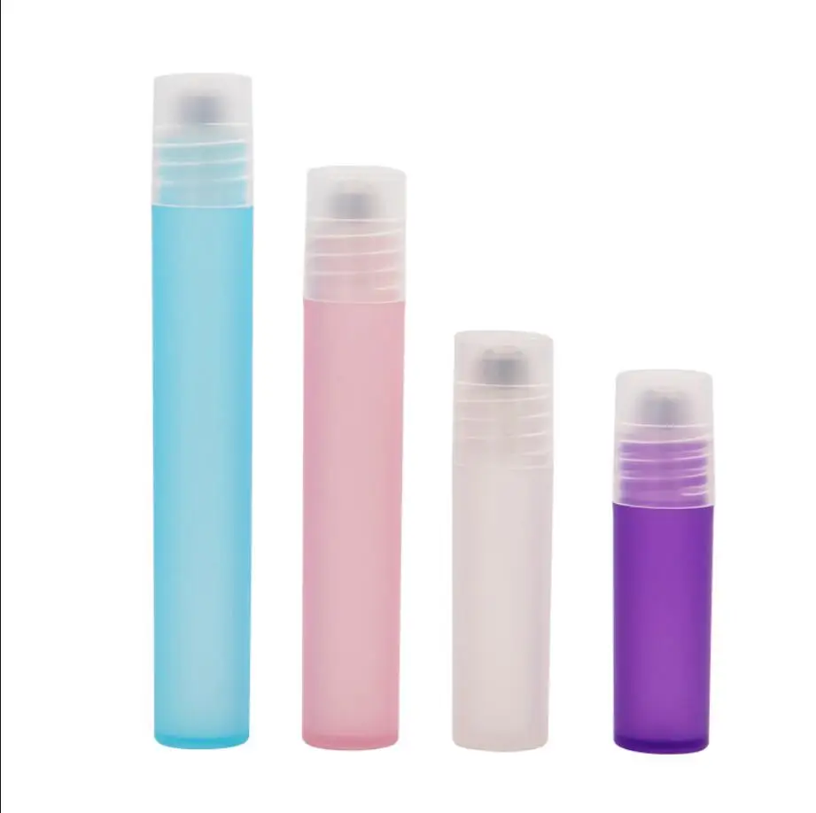 

5ML pp plastic bottle PP/steel ball roll on eye cream perfume essential oil lip honey gloss serum skin cosmetic packing bottle