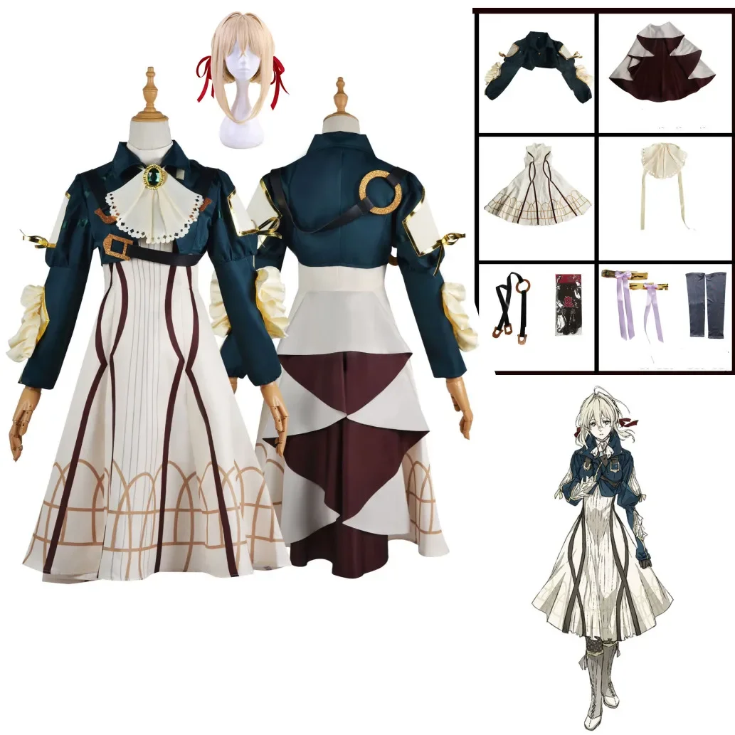 Anime Violet Evergarden Cosplay Costume High Quality Princess Maid Dress Halloween Carnival Prom Skirt For Woman
Anime Violet Evergarden Cosplay Costume High Quality Princess Maid Dress Halloween Carnival Prom Skirt For Woman