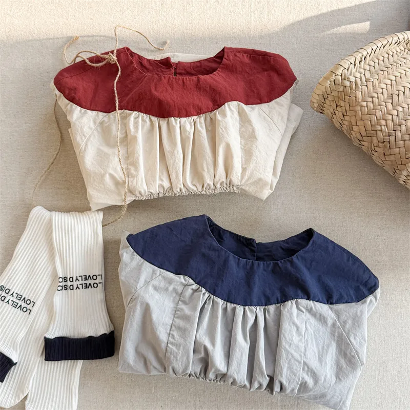 2025 Spring New Girls Puff Sleeve Shirts Children Long Sleeve T Shirts Baby Girl Cotton Blouse Infant Loose Tops Kids Clothes 39 S2bff4aa6f71d4d73bde2e1de018b7e94v