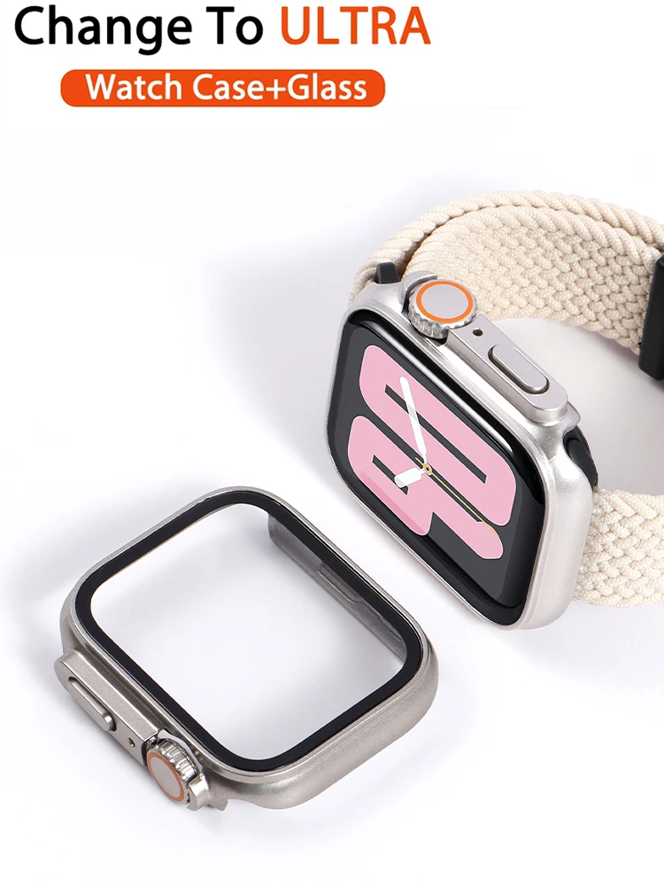 For Apple Watch Case 45mm 41mm 44mm 40mm 42mm PC Firm Cover Glass Appearance Upgrade ultra Apple Watch Accessories 8 7 SE 6 5 4
For Apple Watch Case 45mm 41mm 44mm 40mm 42mm PC Firm Cover Glass Appearance Upgrade ultra Apple Watch Accessories 8 7 SE 6 5 4