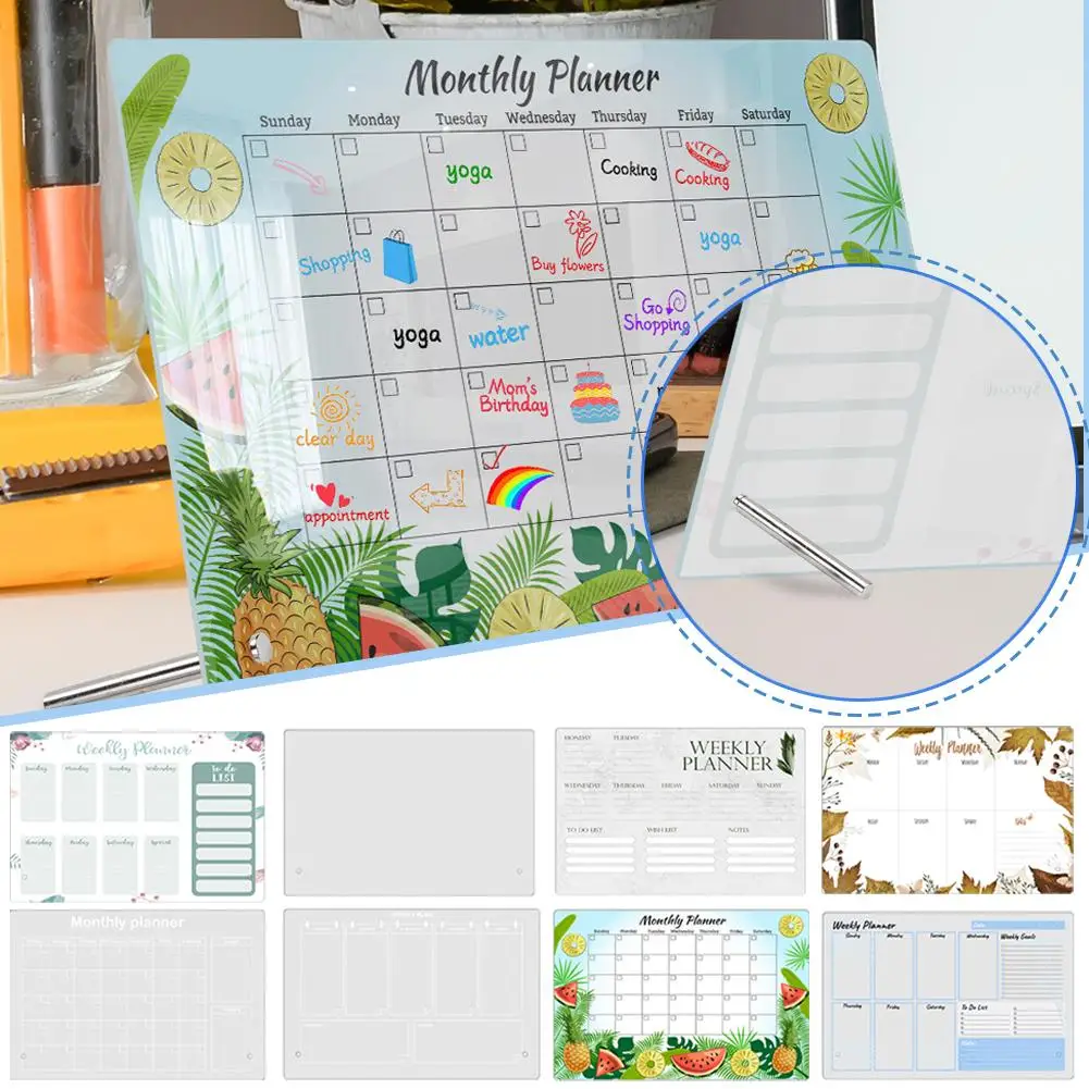 Weekly Plan Writing Board With Pen Acrylic Message Household Large Memo Memo Dry Calendar Board Note Erase Erasable Office C2p7
Weekly Plan Writing Board With Pen Acrylic Message Household Large Memo Memo Dry Calendar Board Note Erase Erasable Office C2p7