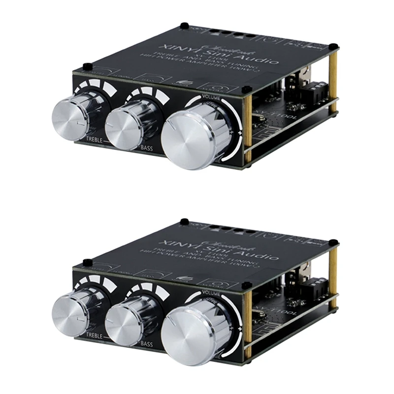 2X Bluetooth 5.0 100W+100W Power Subwoofer Amplifier Board 2.1 Channel Class D Home Audio Stereo Equalizer Amp XY-T100L
2X Bluetooth 5.0 100W+100W Power Subwoofer Amplifier Board 2.1 Channel Class D Home Audio Stereo Equalizer Amp XY-T100L