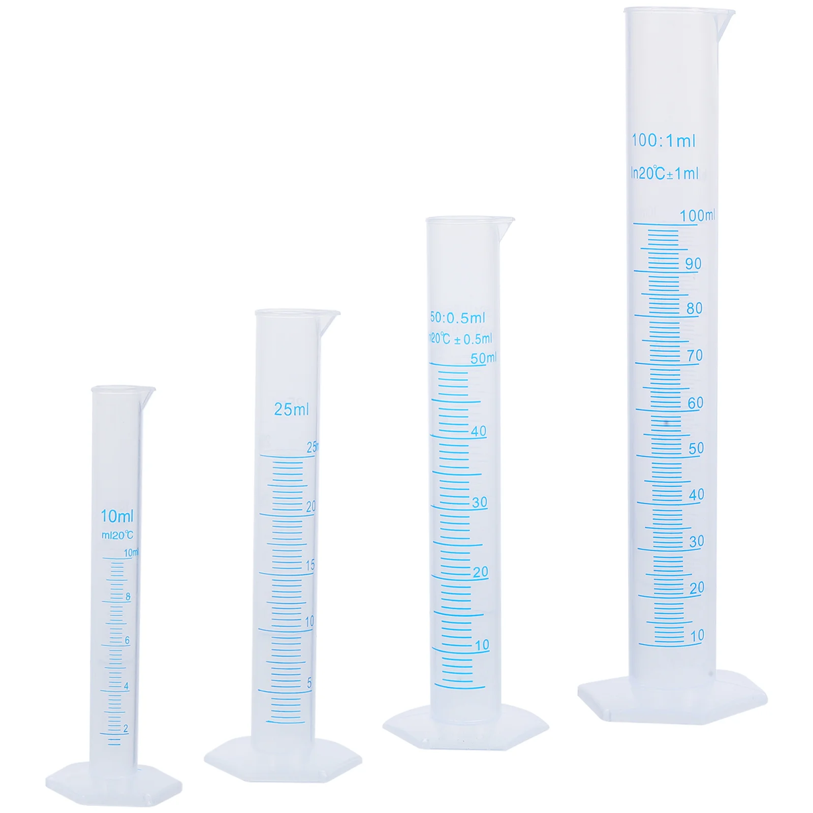 

Transparent Measuring Plastic Graduated Cylinder Plastic Measuri Trial Test Liquid Tube Lab Tool / / /