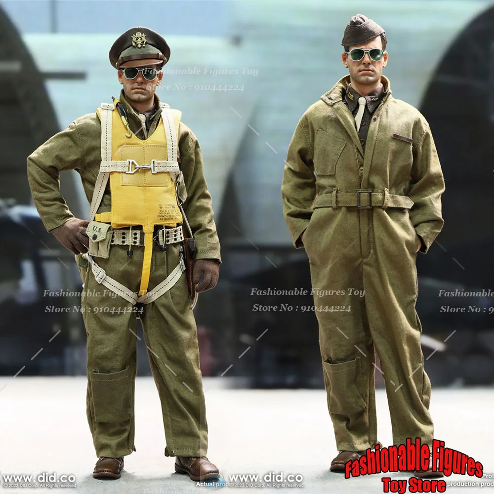 

DID A80167 1/6 Men Soldier WWII US Army Air Forces Pilot Captain Rafe Military Collection Doll Full Set 12'' Action Figure Body