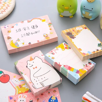Cartões de Boas Vindas Encantadores com Comidas Deliciosas: O Presente Perfeito para Todas as Ocasiões 8 Cute Kawaii Sticky Notes Frog Ice Cream Fruit Memo Pads Post Notepads Stationery School Office Shopping Check List 3D Wholesale