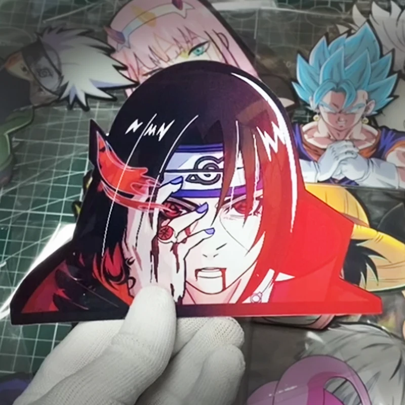 

NARUTO Uchiha Itachi Sticker Motion Sticker Anime Waterproof Decals for Cars,Laptop, Refrigerator,Suitcase,Wall,Etc Toy Gift