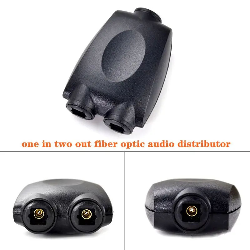 Digital Fiber Optic Conversion Head 1/2 One In Two Out Fiber Optic Audio Distributor Conversion Head Toslink
Digital Fiber Optic Conversion Head 1/2 One In Two Out Fiber Optic Audio Distributor Conversion Head Toslink
