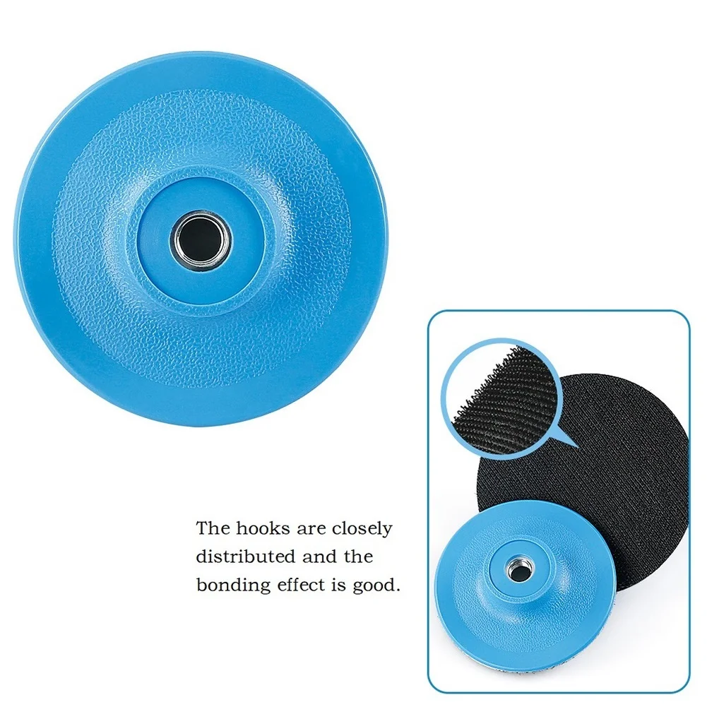 

Polishing Pad Sanding Disc Pad Hook And Loop For Polishers Parts Polishers Sander Accessory Plastic Blue+Black