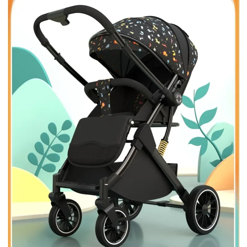 Baby stroller can sit and lie down two-way ultra-light portable baby stroller easy folding stroller newborn
Baby stroller can sit and lie down two-way ultra-light portable baby stroller easy folding stroller newborn