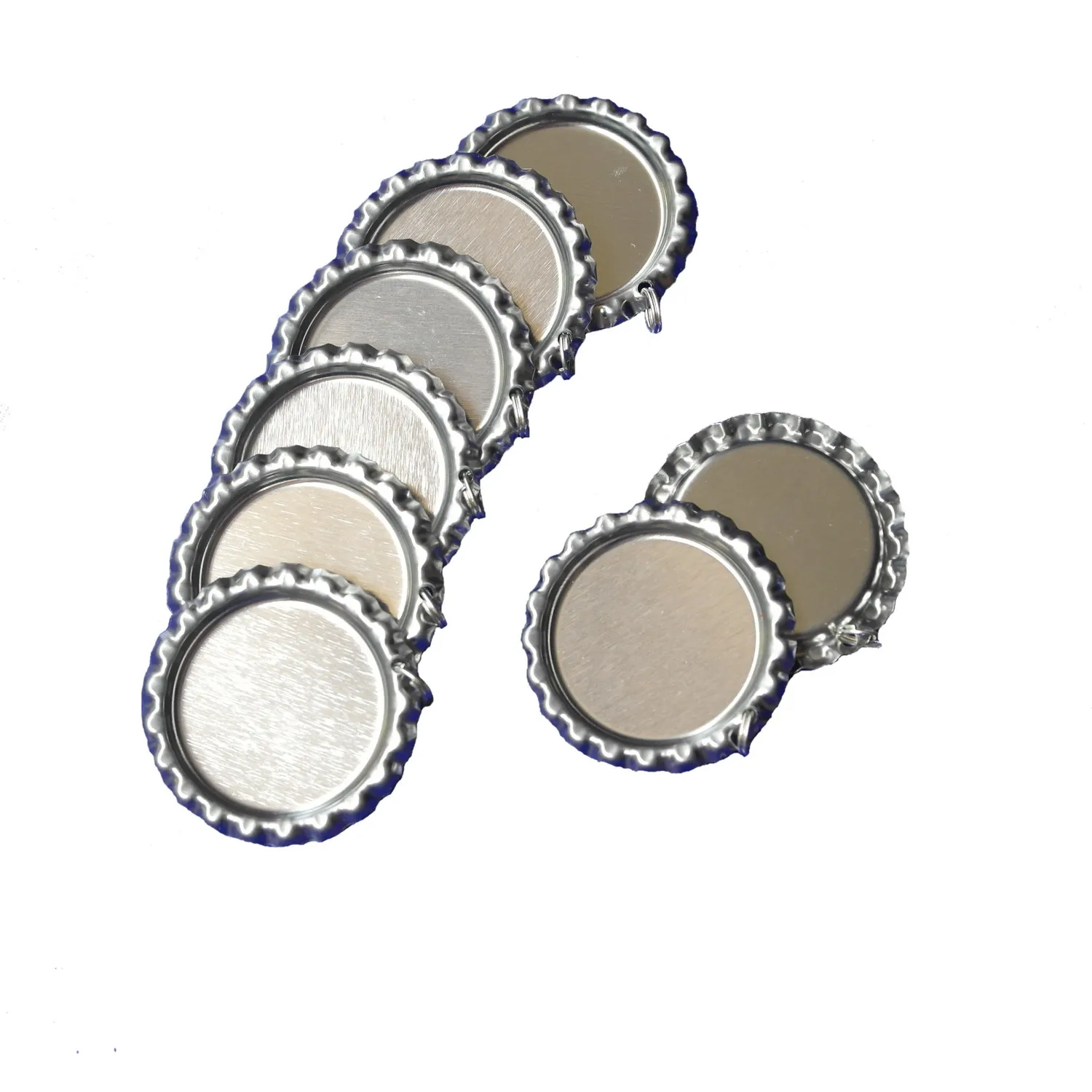 1000 pcs Sliver Colored 1 Inch Flattened Chrome Bottle Caps Flat Bottlecaps With HOLE And Ring For DIY Crafts Free shipping
1000 pcs Sliver Colored 1 Inch Flattened Chrome Bottle Caps Flat Bottlecaps With HOLE And Ring For DIY Crafts Free shipping
