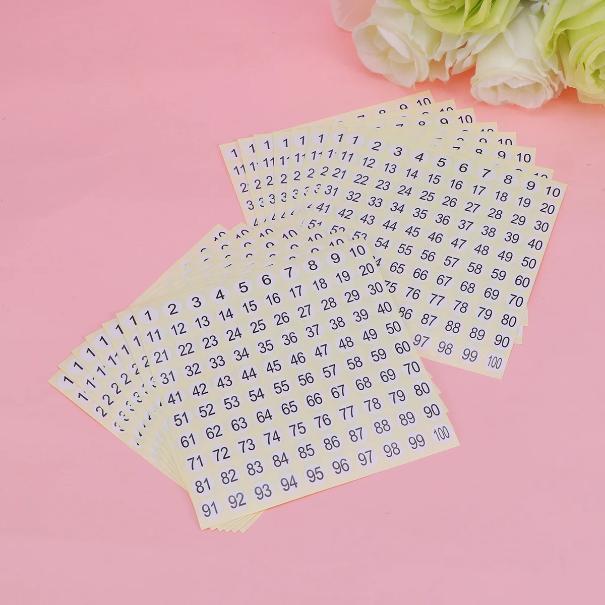 20 Sheets Circle Sticker Digital Label Stickers Self Adhesive Labels Paper Number
20 Sheets Circle Sticker Digital Label Stickers Self Adhesive Labels Paper Number