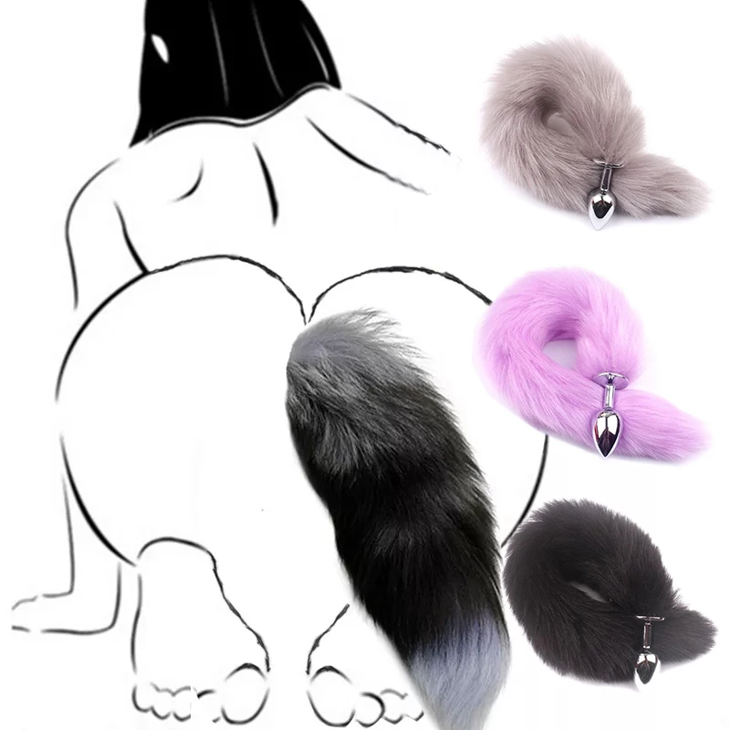 Sexy Fox Tail Butt Plug Anal Toys For Women Men Stainles Steel Smooth Anal Plug Anus Stimulate Adult Product Sex Accessories 1