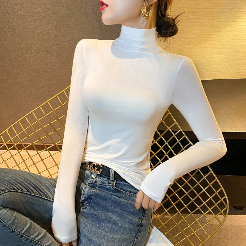 Women's long sleeve t shirt T-shirt Slim Pure Cotton Women T-shirt Long-sleeved for Female Thin White Tops Woman Tees Shirt
Women's long sleeve t shirt T-shirt Slim Pure Cotton Women T-shirt Long-sleeved for Female Thin White Tops Woman Tees Shirt
