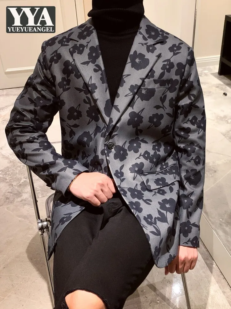 Designer Flowers Printed Business Casual Mens Suit Jacket Spring Single Breasted Vintage Party Luxury Fashion Blazers Office Men
Designer Flowers Printed Business Casual Mens Suit Jacket Spring Single Breasted Vintage Party Luxury Fashion Blazers Office Men