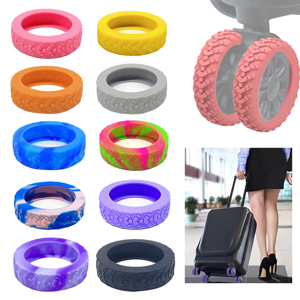 4Pcs Thicken Silicone Luggage Wheels Cover Luggage Caster Shoes With Silent Sound Travel Suitcase Trolley Case Castor Sleeve
4Pcs Thicken Silicone Luggage Wheels Cover Luggage Caster Shoes With Silent Sound Travel Suitcase Trolley Case Castor Sleeve
