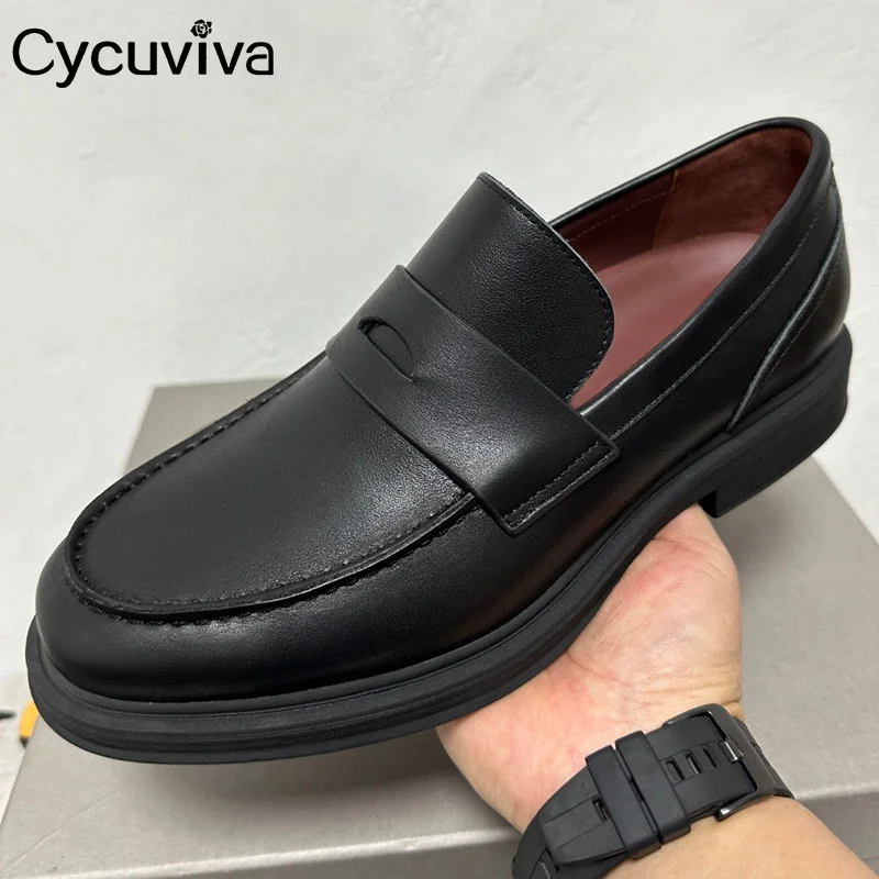 Black Real Leather Flat Casual Shoes For Men Slip On Loafers Platform Sneakers Summer Walk Formal Bussiness Shoes For Man
Black Real Leather Flat Casual Shoes For Men Slip On Loafers Platform Sneakers Summer Walk Formal Bussiness Shoes For Man