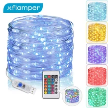 xflamper USB String Lights 16 Colors RGB with 4 Flashing Garland Fairy Light for Christmas Bedroom Party Holiday Wedding Decor
xflamper USB String Lights 16 Colors RGB with 4 Flashing Garland Fairy Light for Christmas Bedroom Party Holiday Wedding Decor