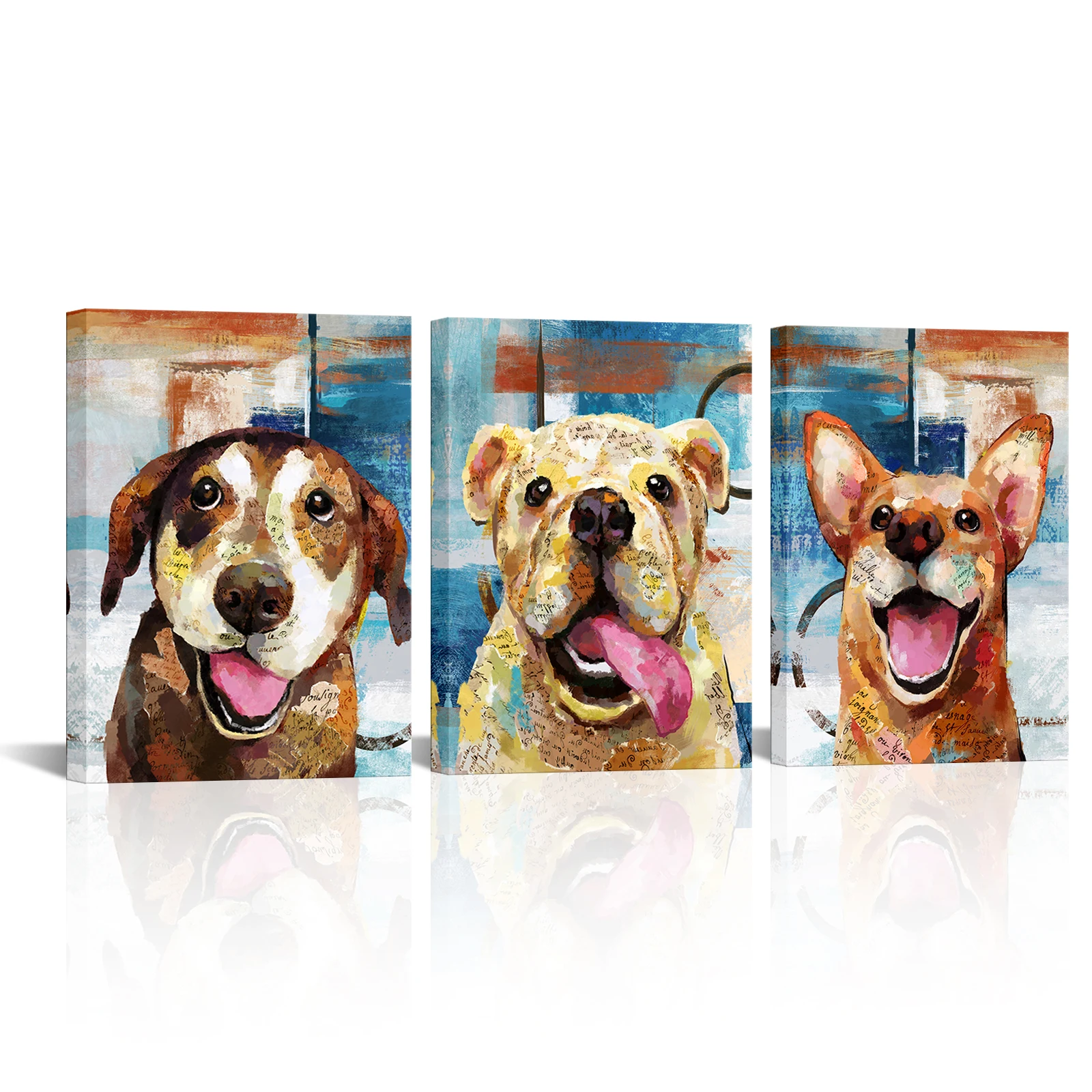 3 Pieces Cute Dogs Wall Art Poster Family Pet Dog Print Canvas Painting Modern Style Pictures Living Room Wall Decor
3 Pieces Cute Dogs Wall Art Poster Family Pet Dog Print Canvas Painting Modern Style Pictures Living Room Wall Decor