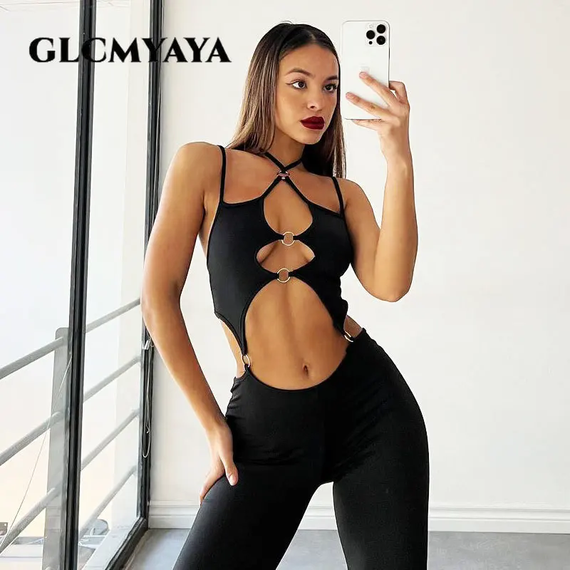 GLCMYAYA Fashion Women Sexy Hollow Out Backless Sleeveless Solid Metal Decoration Slim Romper 2023 High Waist Trousers Jumpsuit
GLCMYAYA Fashion Women Sexy Hollow Out Backless Sleeveless Solid Metal Decoration Slim Romper 2023 High Waist Trousers Jumpsuit