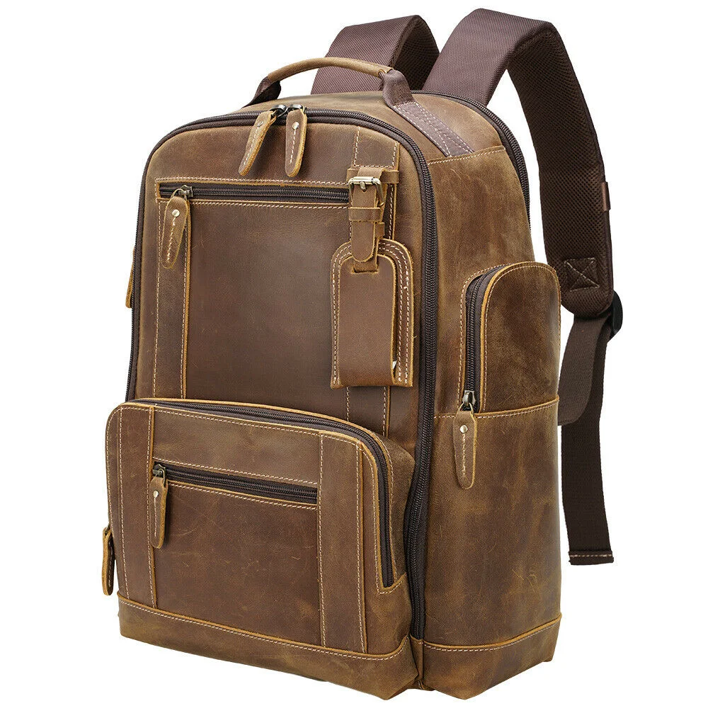 Men Backpack Leather 17 Laptop Bags Camping School Bag Luggage Travel Bags Daypack
Men Backpack Leather 17 Laptop Bags Camping School Bag Luggage Travel Bags Daypack