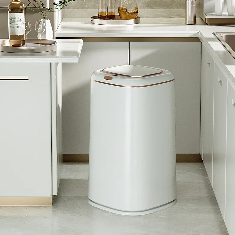 

40L Large Capacity Smart Sensor Trash Can Induction Trash Bin Electric Touchless Wastebasket for Kitchen Bathroom Garbage Bin