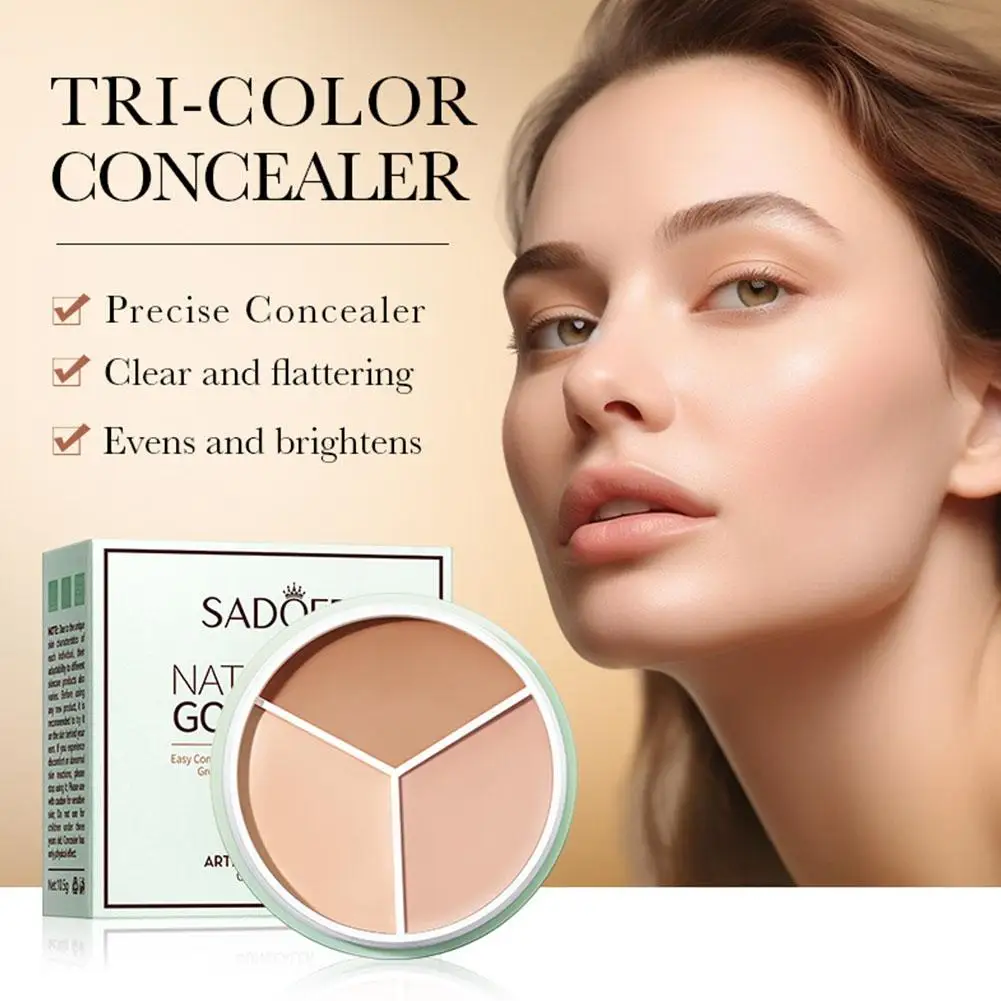 

3 In 1 Cream Concealer Contour Foundation Color Corrector For Dark Circles Face Contour Palette Waterproof Long-Lasting Mak O2P5