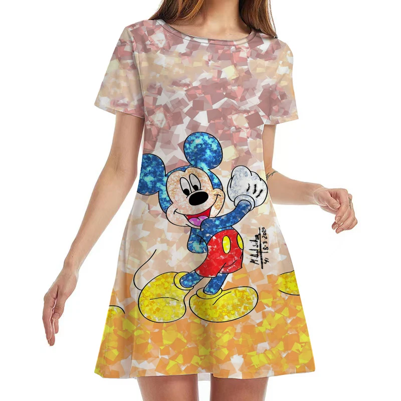 2022 New Ins Party Summer Sexy Club Disney Mickey and Minnie Print O Neck Short Sleeve Women's Knee Length Mini Dress
2022 New Ins Party Summer Sexy Club Disney Mickey and Minnie Print O Neck Short Sleeve Women's Knee Length Mini Dress