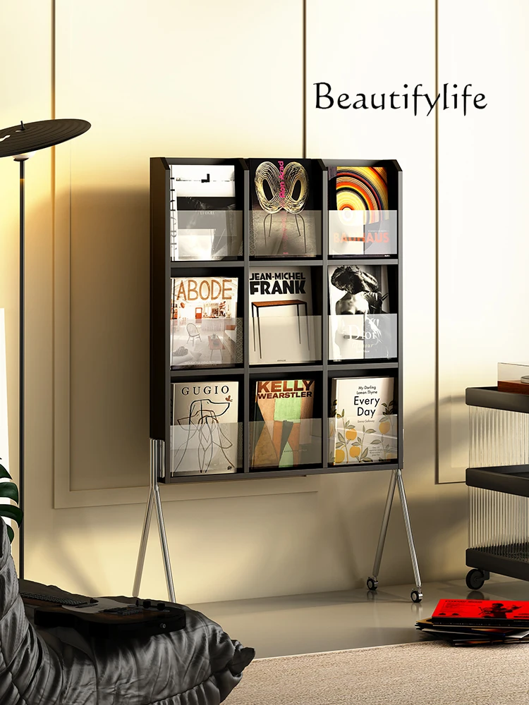Floor Magazine Rack Movable Living Room Multi-Layer Small Apartment Storage Rack
Floor Magazine Rack Movable Living Room Multi-Layer Small Apartment Storage Rack