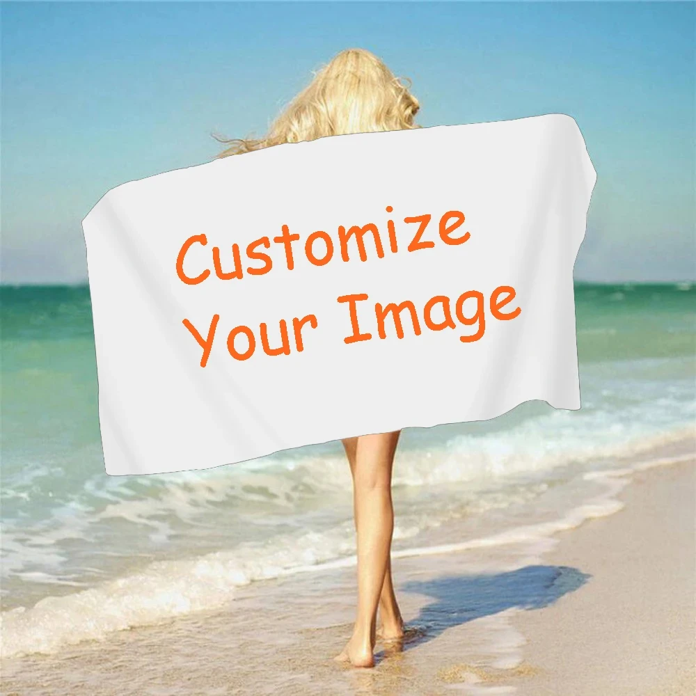 

Custom Beach Towel Quick Dry Travel Towels 3D Printed Polyester Beach Towel Square Funny Picture Personalized Bath Towel