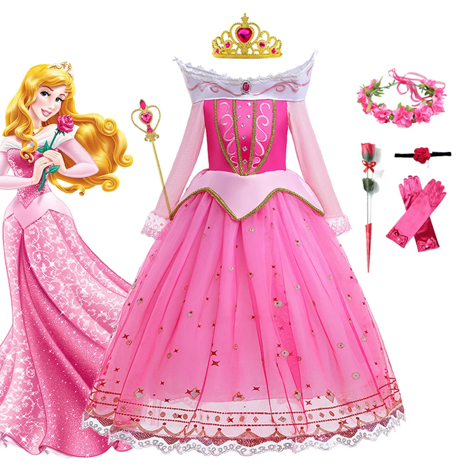 Fancy Girl's Sleeping Princess Aurora Elegant Dress Up Fairy Children Halloween Christmas Kids Birthday Party Masquerade Costume
Fancy Girl's Sleeping Princess Aurora Elegant Dress Up Fairy Children Halloween Christmas Kids Birthday Party Masquerade Costume