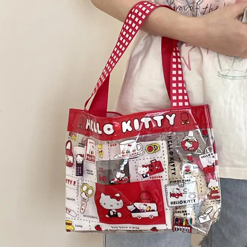 New Hello Kitty Red Pvc Handbag Cute Student Transparent Waterproof Large Capacity Swimming Bag Jelly Bag Hand In Hand Wholesale
New Hello Kitty Red Pvc Handbag Cute Student Transparent Waterproof Large Capacity Swimming Bag Jelly Bag Hand In Hand Wholesale