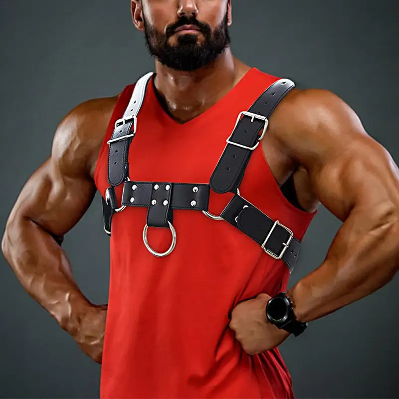 Upper Body Chest Safety Belt Men's Leather Chest Strap Half Harness Belt Male Protective Seat Belt
Upper Body Chest Safety Belt Men's Leather Chest Strap Half Harness Belt Male Protective Seat Belt