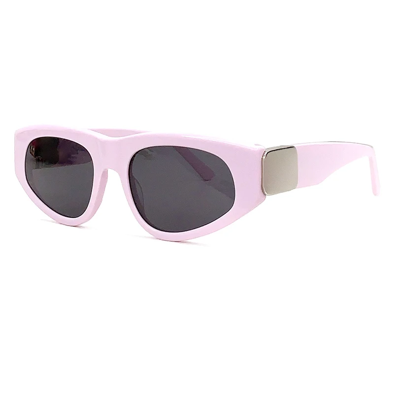 

New Punk Sunglasses Women Designer Oval Goggle Men Luxury Brand Sun Glasses UV400 Colorful Fashion Eyewear