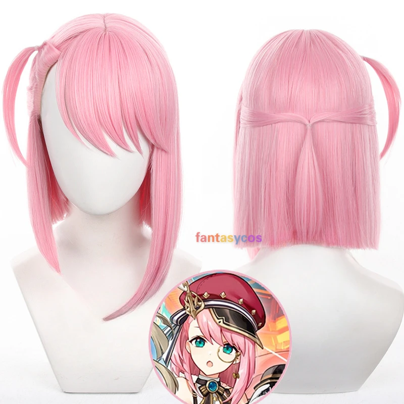 Genshin Impact Charlotte Cosplay Wig 30cm Women Short Pink Heat Resistant Synthetic Wigs for Halloween Role Play + Wig Cap
Genshin Impact Charlotte Cosplay Wig 30cm Women Short Pink Heat Resistant Synthetic Wigs for Halloween Role Play + Wig Cap